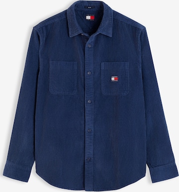 mėlyna Tommy Jeans Patogus modelis Marškiniai: priekis