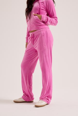 Juicy Couture Petite Обычный Штаны 'TINA' в Ярко-розовый