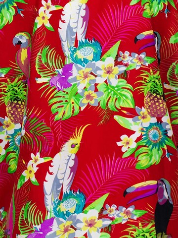 King Kameha Schal 'Parrot Cockatoo' in Rot