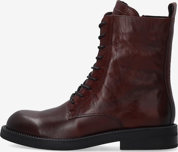 VENEZIA Schnürstiefelette in Rot: Vorderseite