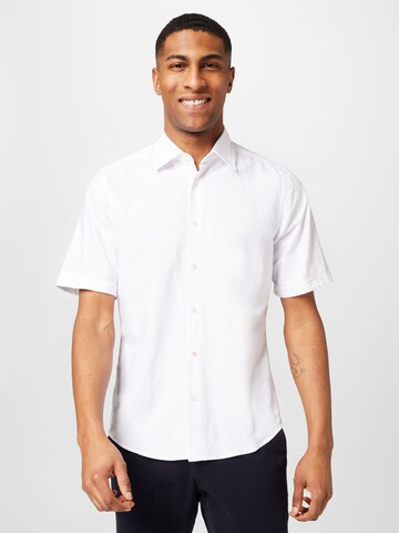 BOSS Regular fit Button Up Shirt 'Rash' in White: front