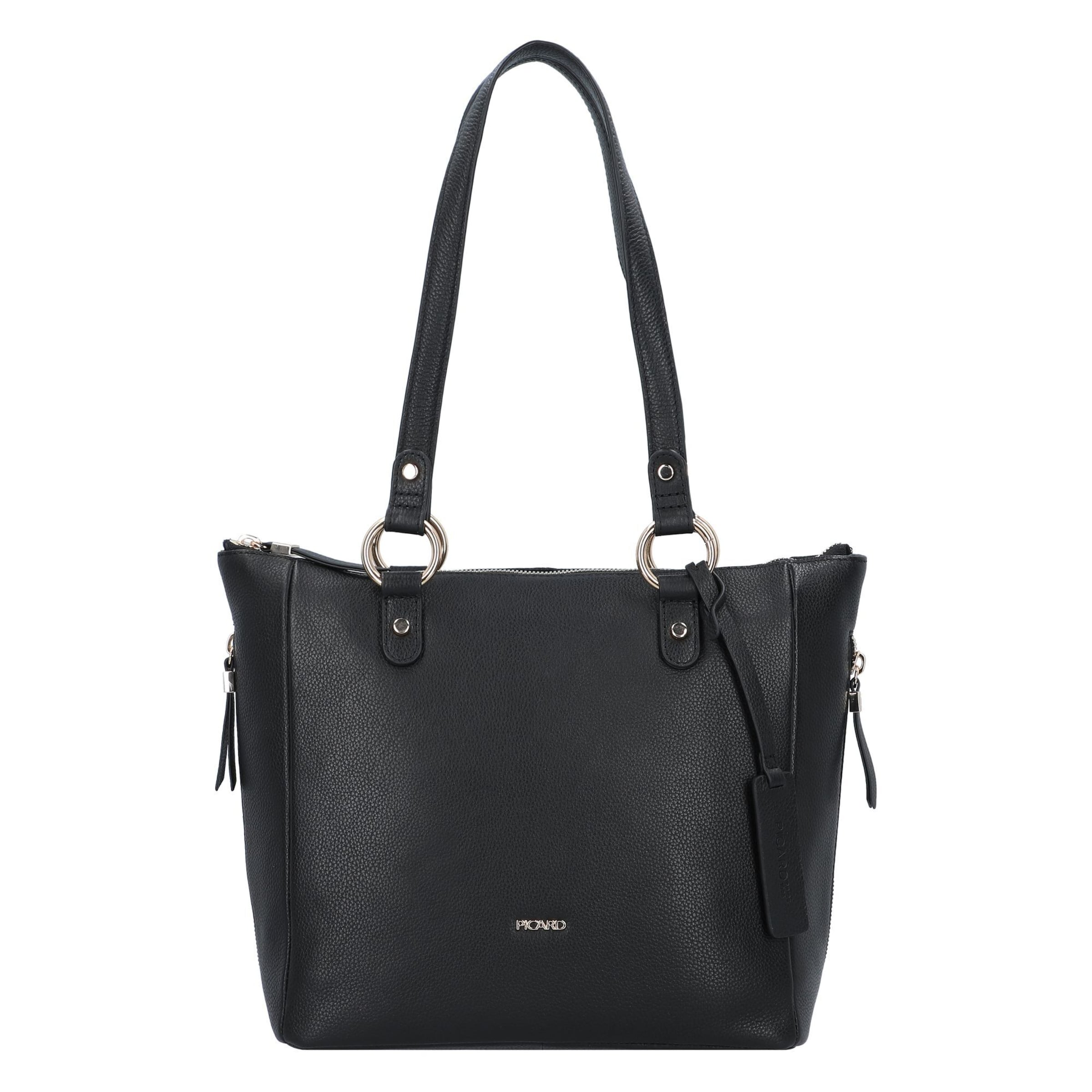 Picard Schultertasche 'Java' in Schwarz: Vorderseite