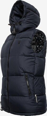 MARIKOO Bodywarmer 'Eisflöckchen' in Blauw: voorkant