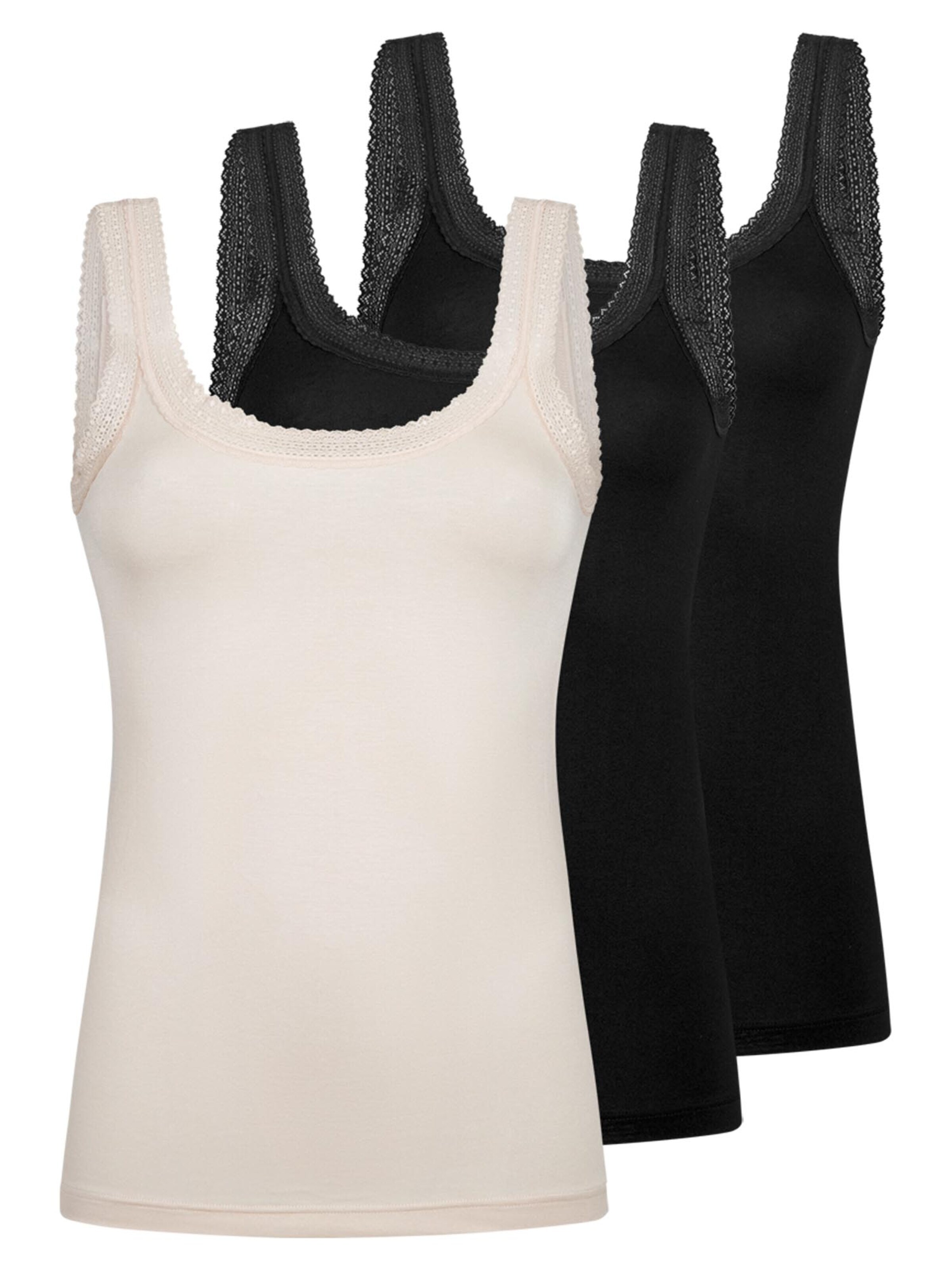 Mey Undershirt 'Modal Lace' in Brown: front