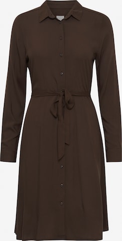 ICHI Shirt Dress 'Main' in Brown: front