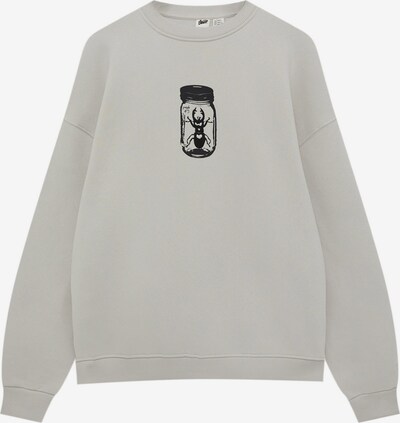Pull&Bear Sweater majica u kameno siva / crna, Pregled proizvoda