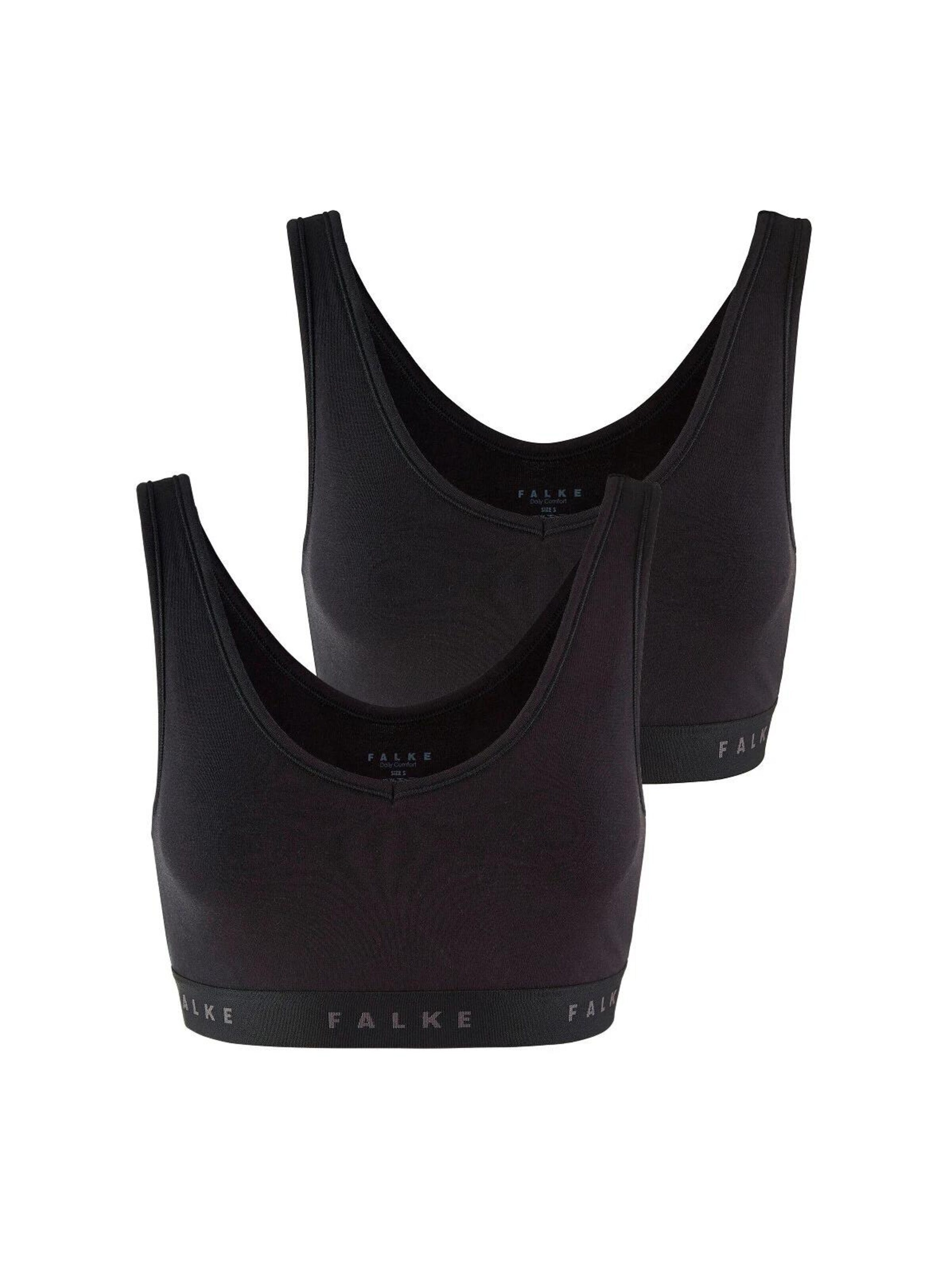 FALKE BH '2-Pack'‌‌ in Schwarz: Vorderseite