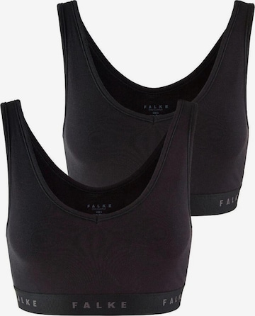 FALKE BH '2-Pack' in Schwarz: Vorderseite