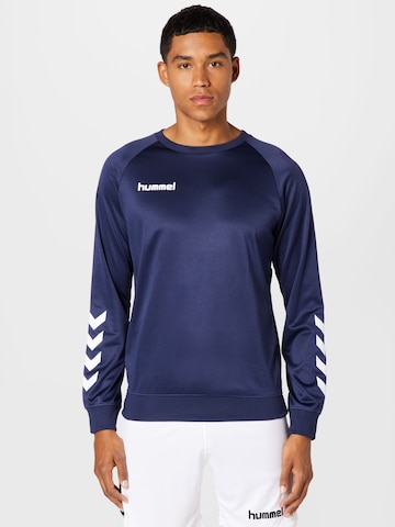 Sweat de sport Hummel en bleu : devant