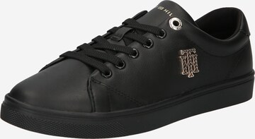 Baskets basses 'Embroidery Cupsole' TOMMY HILFIGER en noir : devant