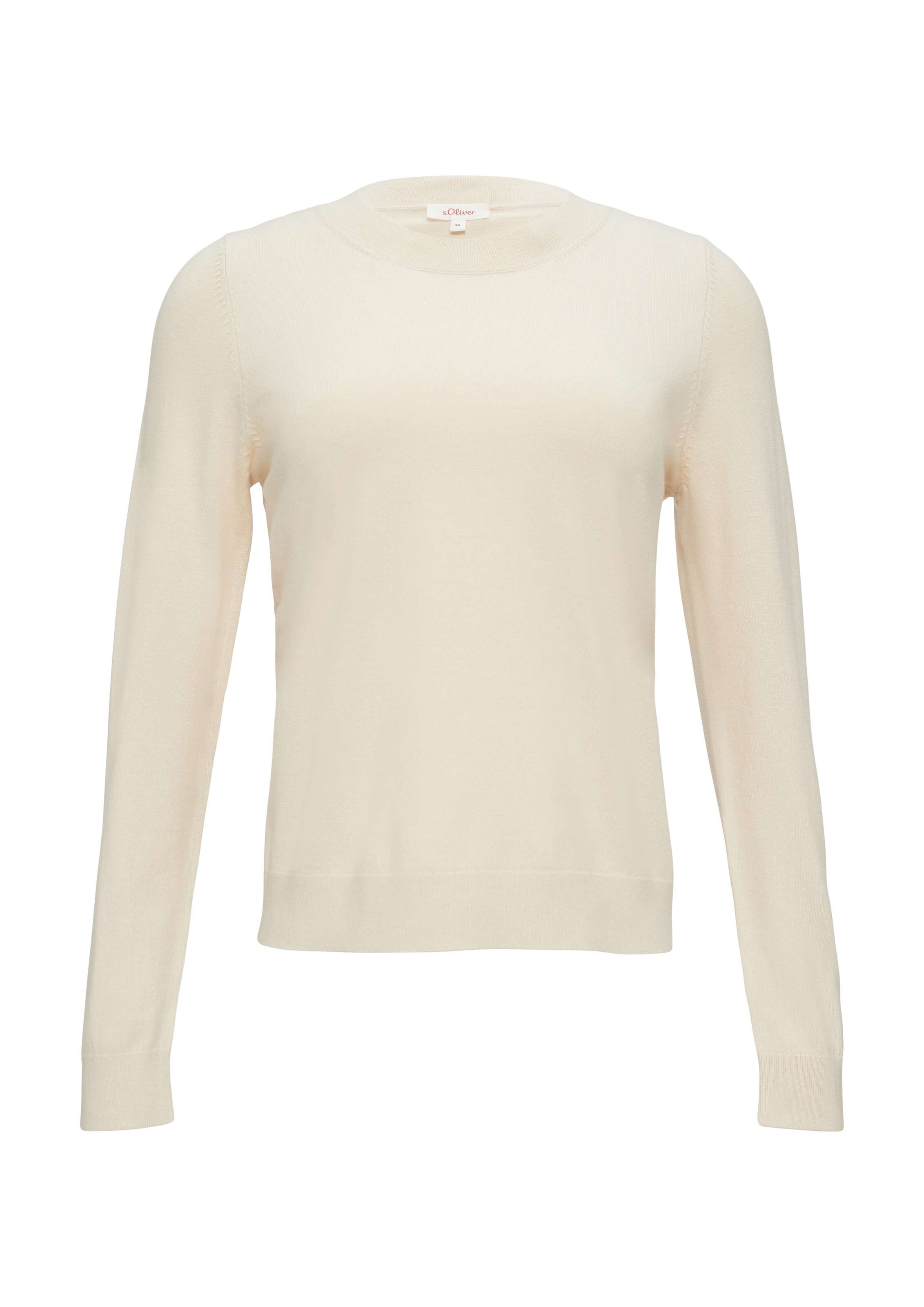 s.Oliver Pullover in Beige: Vorderseite