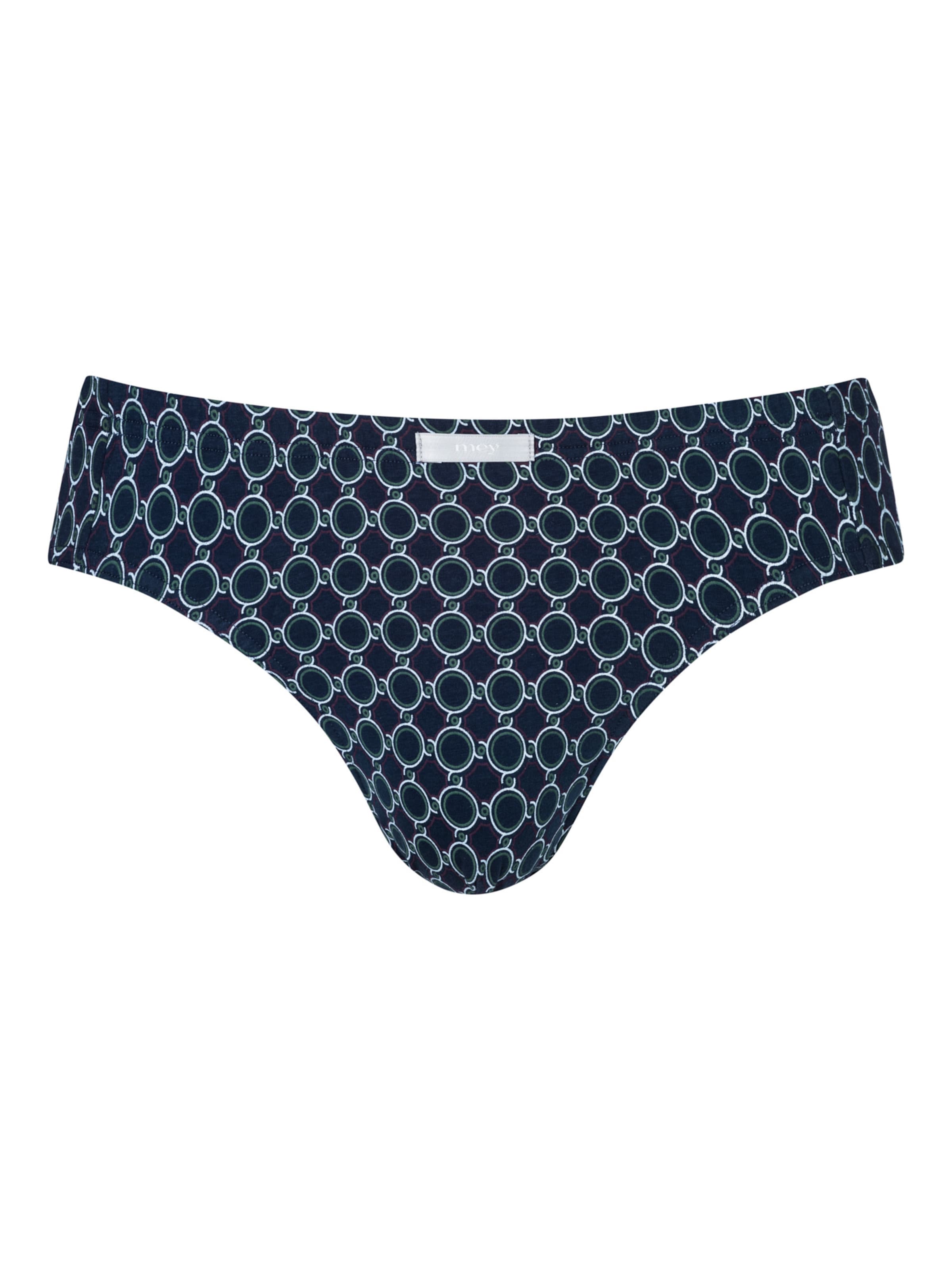 Mey Slip 'Sleek Circles' in Blauw: voorkant