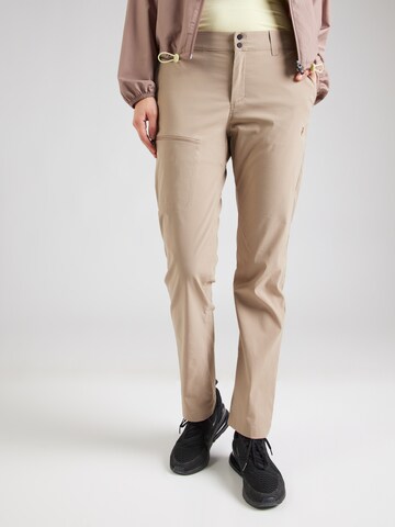 PEAK PERFORMANCE - regular Pantalón de montaña 'Iconiq' en beige: frente