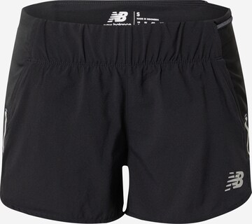 Regular Pantalon de sport 'Impact Run' new balance en noir : devant