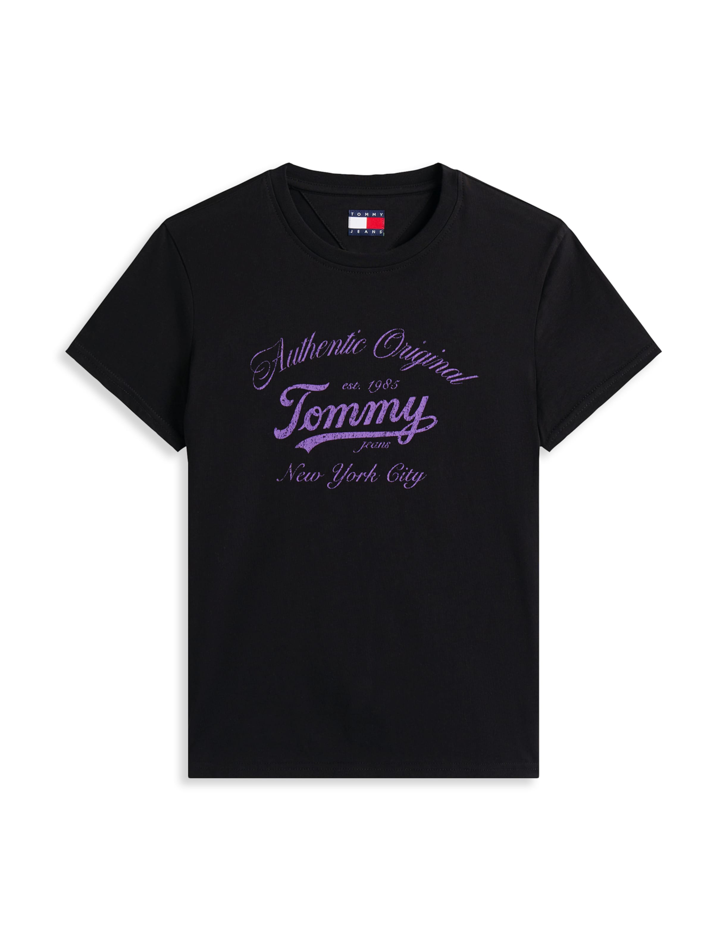 Tommy Jeans T-shirt 'Essential' i svart: framsida