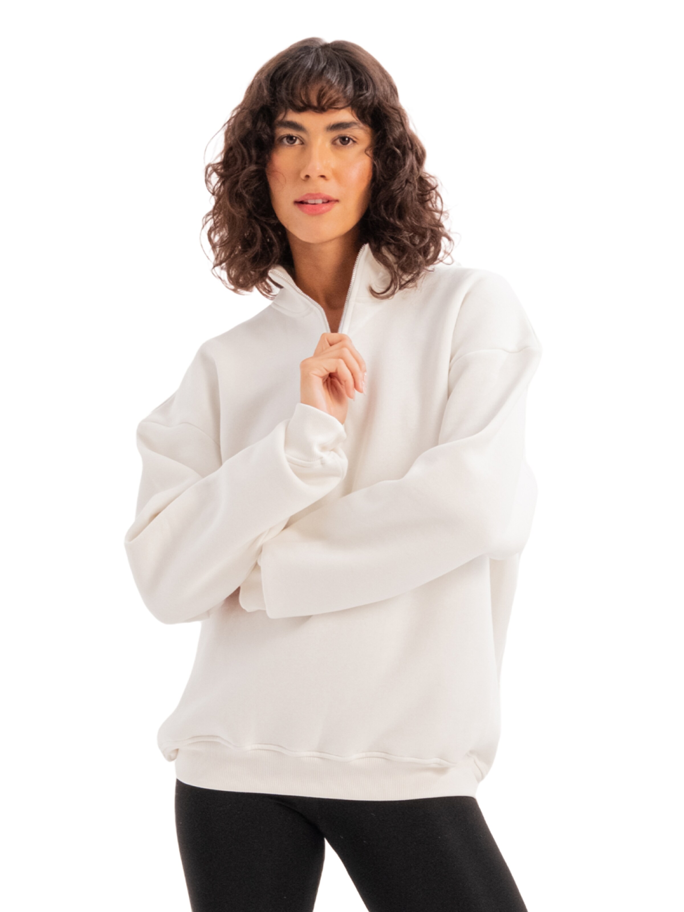 Justever Sweatshirt in Beige: voorkant