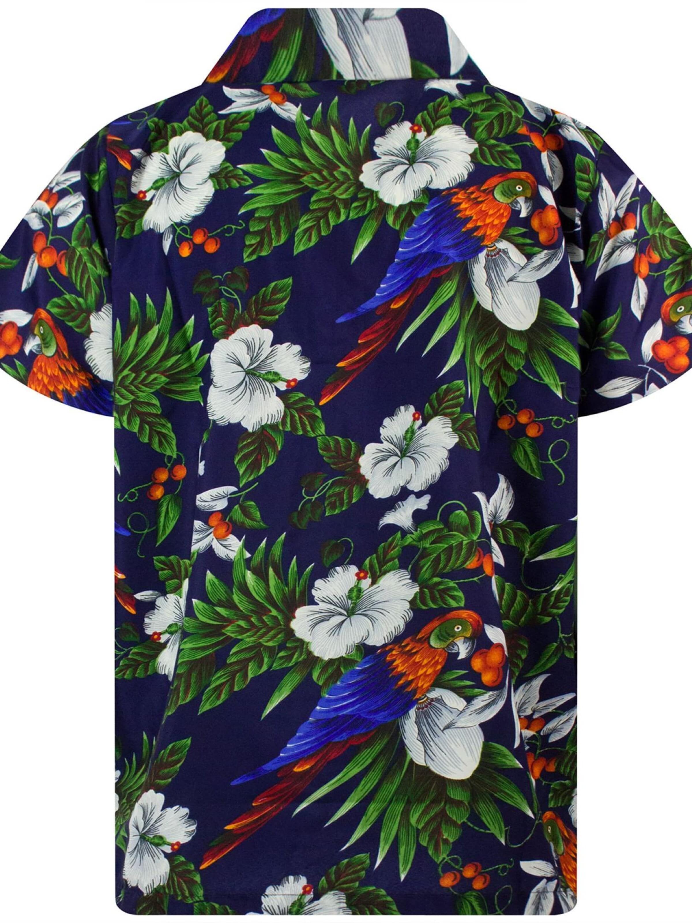 Regular fit Camicia 'Cherryparrot' di King Kameha in blu