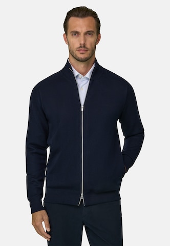 Boggi Milano Sweatshirt in Blauw: voorkant