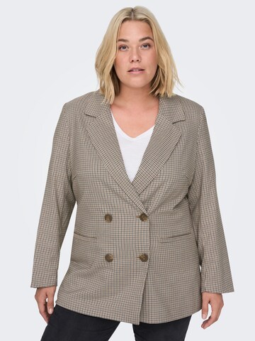 ONLY Carmakoma Blazer 'Dita' in Braun