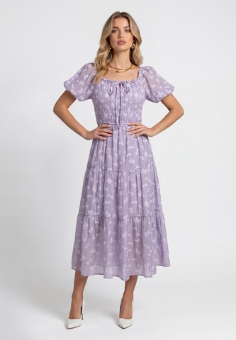 Robe faina en violet : devant