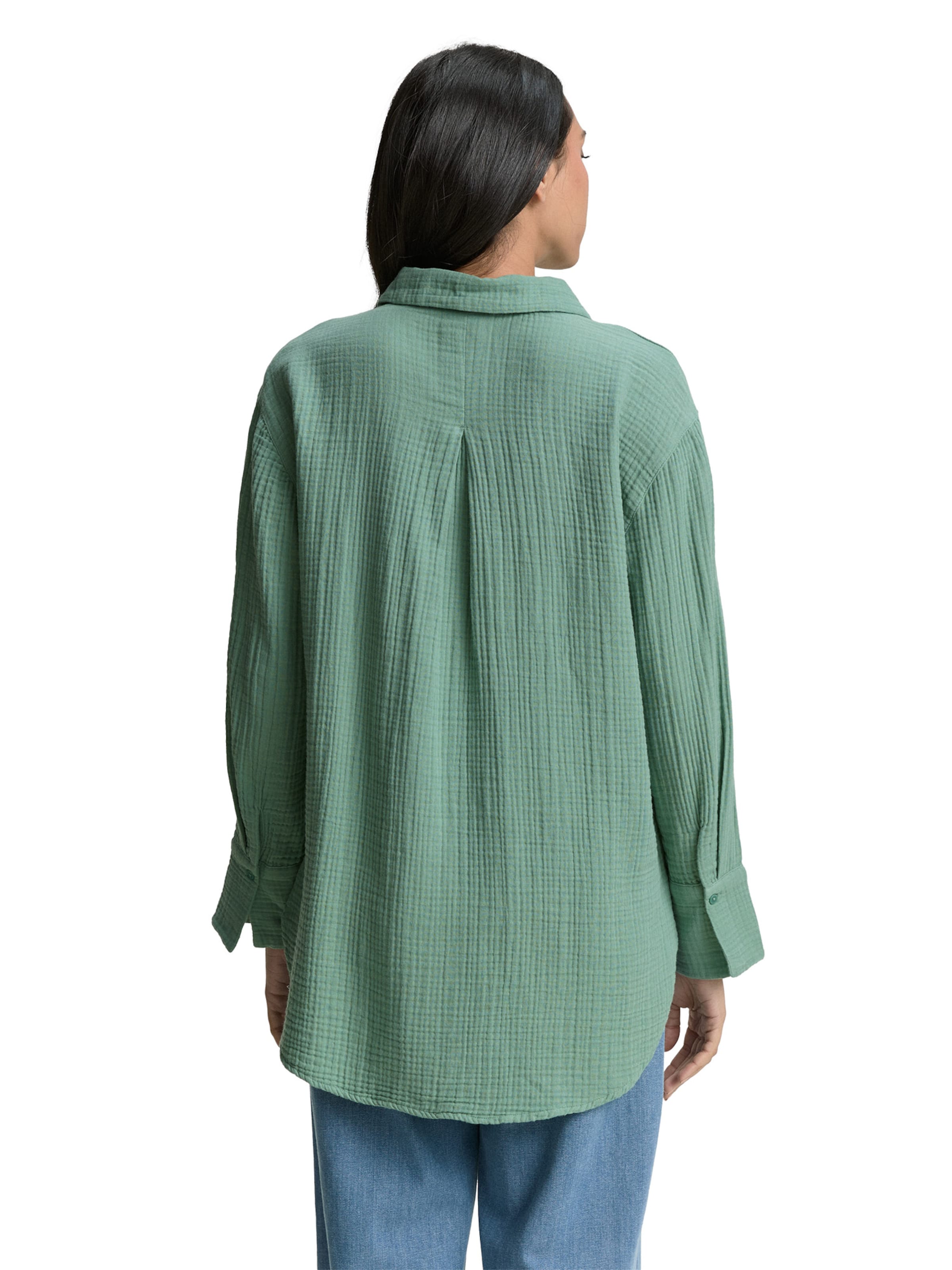 TOM TAILOR Bluse in Grün