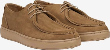 Desa - Zapatillas 'DESA Herren-Schnürschuhe aus Nubukleder für den Alltag' en beige: frente