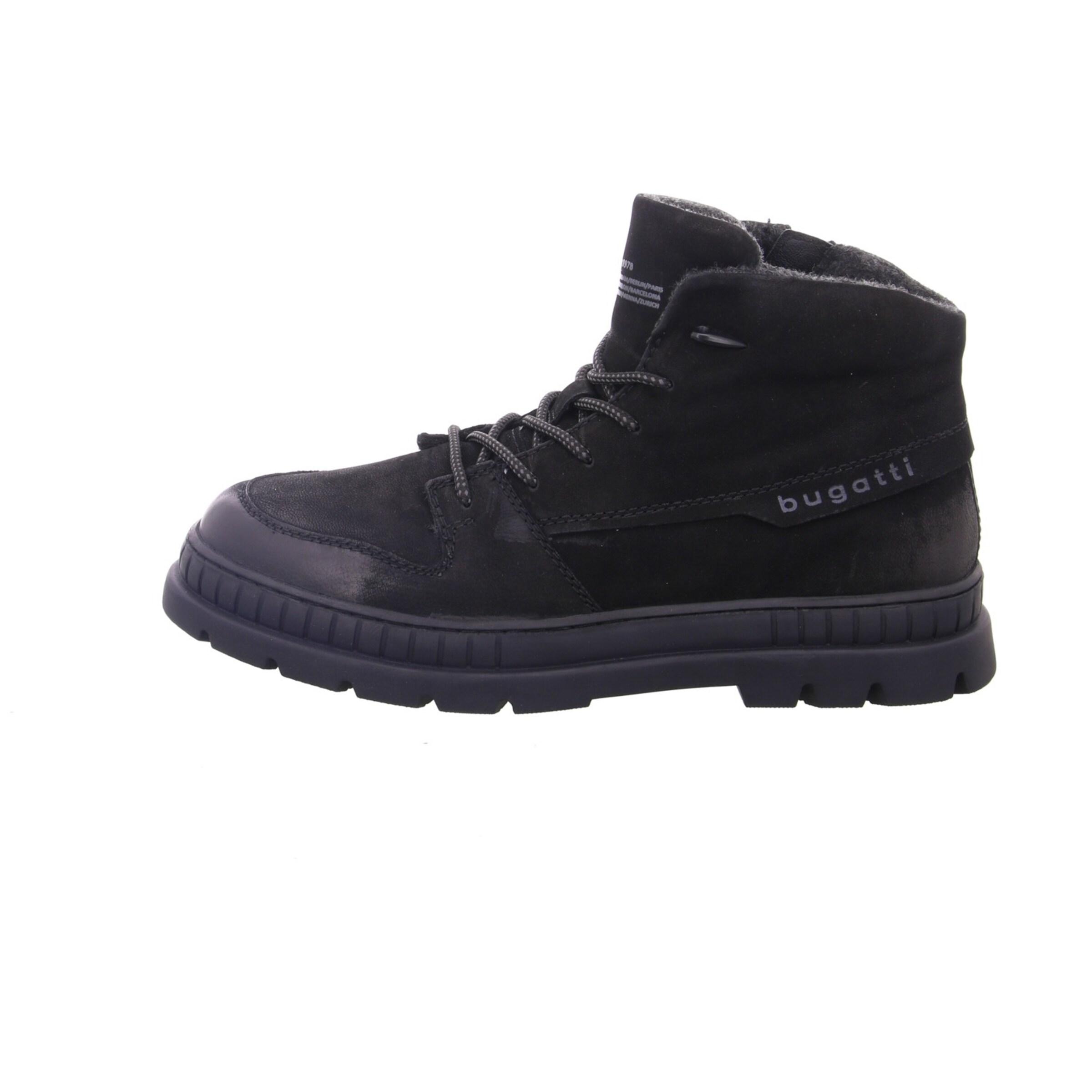 bugatti Schnürboots in Schwarz