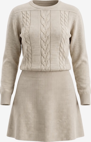 Imily Bela - Vestido de punto en beige: frente