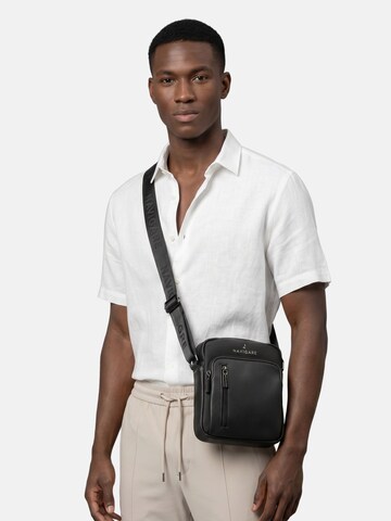 Borsa a tracolla 'Borsa a Tracolla Uomo Navigare - Poliestere Chiusura Zip' di Navigare in nero