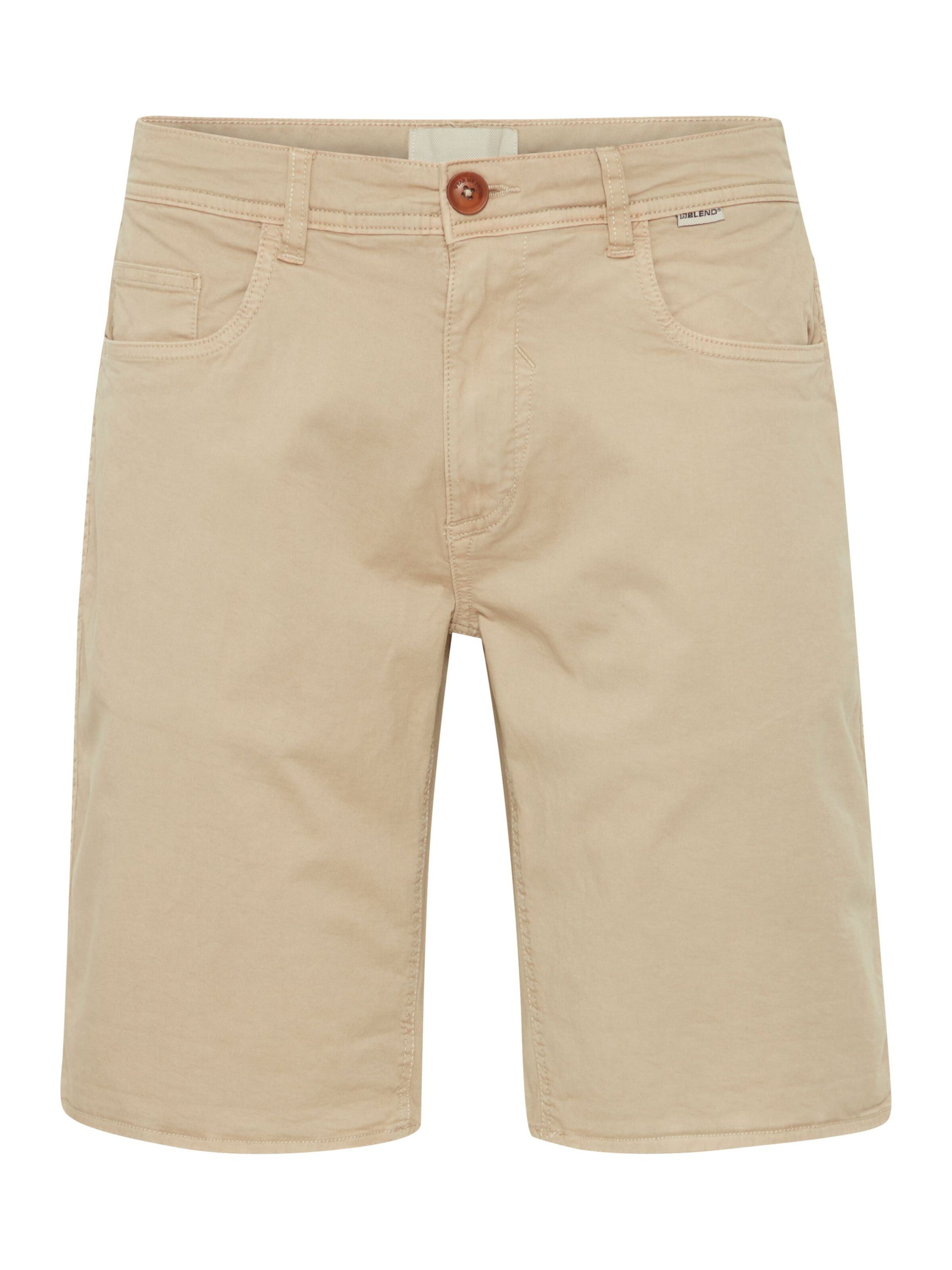 BLEND - Regular Calças 'Woven' em bege: frente