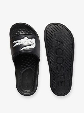 LACOSTE Beach & Pool Shoes 'Serve Slide' in Black