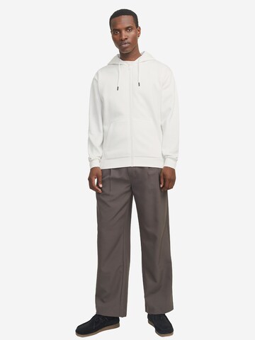 JACK & JONES Sweatjakke 'Bradley' i hvid