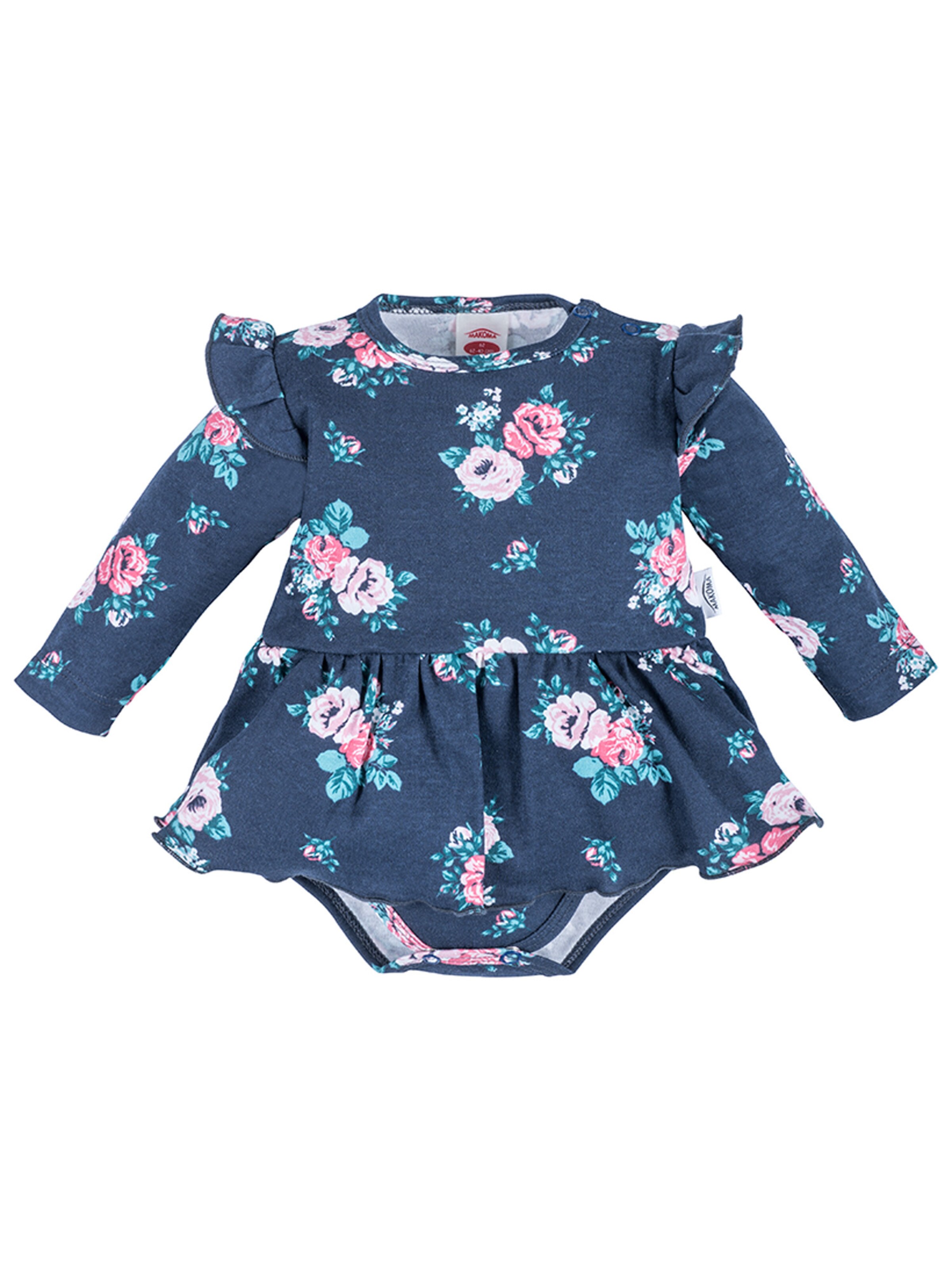 Barboteuse / body Makoma en bleu : devant