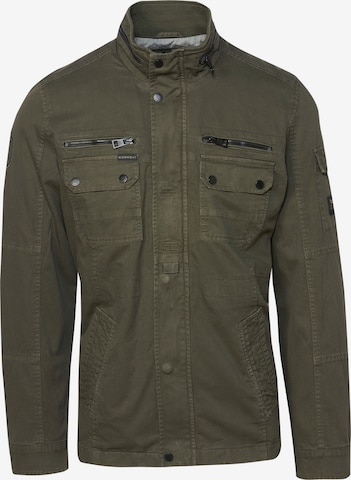 KOROSHI Between-season jacket in Green: front