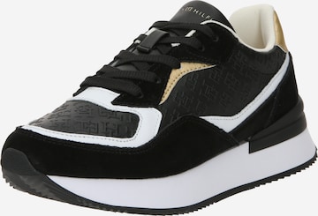 Sneaker bassa 'LUX' di TOMMY HILFIGER in nero: frontale