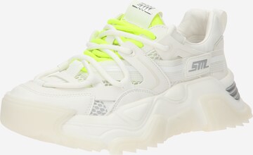 STEVE MADDEN Platform trainers 'KINGDOM' in White: front