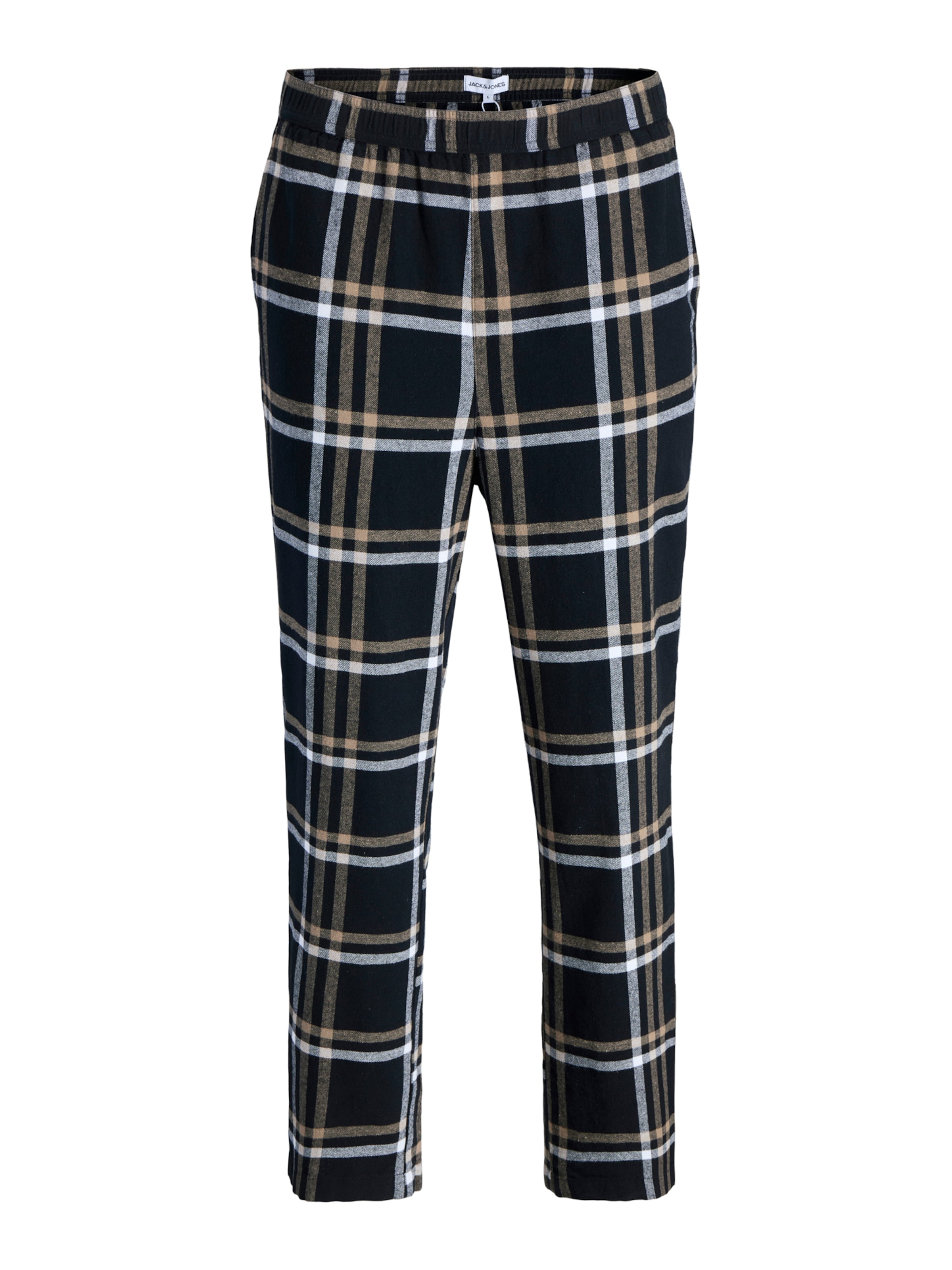 JACK & JONES Regular Pajama Pants 'JACRimon' in Black: front