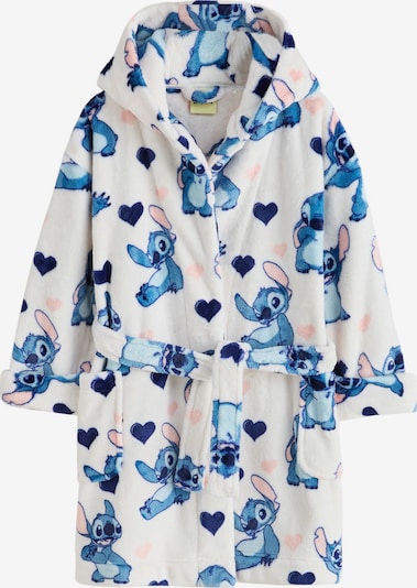 Next Bademantel 'Lilo & Stitch' in 164 in blau / navy / puder / weiß, Produktansicht