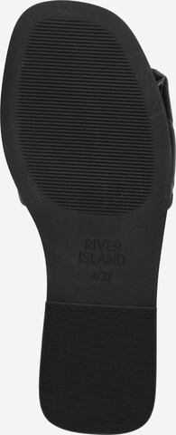 River Island Pantolette in Schwarz