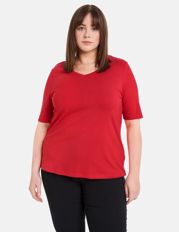 SAMOON Shirt in Red: front