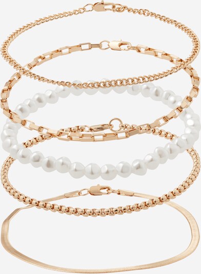 ABOUT YOU Bracelet 'Sandra' en or / blanc perle, Vue avec produit