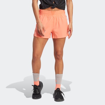 ADIDAS PERFORMANCE Regular Workout Pants in Orange