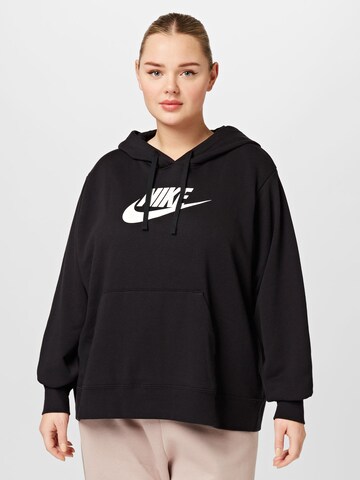 Nike Sportswear Μπλούζα φούτερ σε μαύρο: μπροστά