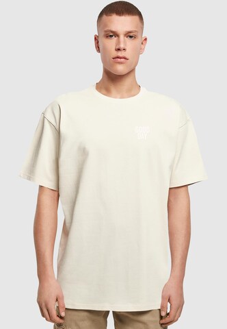 Mister Tee Shirt 'Under The Palm Trees' in Beige