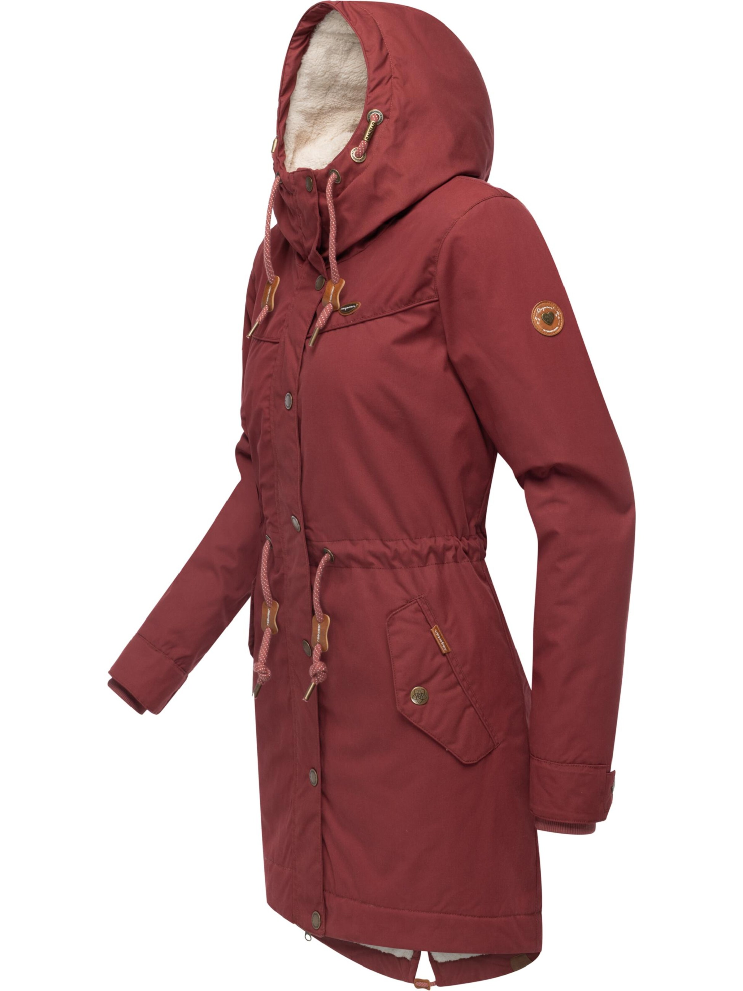 Parka d’hiver Ragwear en rouge