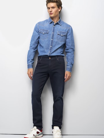 Loosefit Jean MEYER en bleu