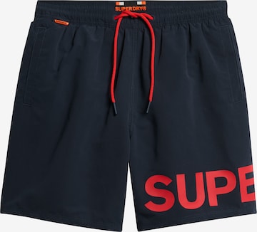 Superdry & CoKupaće hlače - crna boja: prednji dio