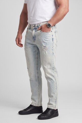 Men Plus Regular Jeans in Blauw
