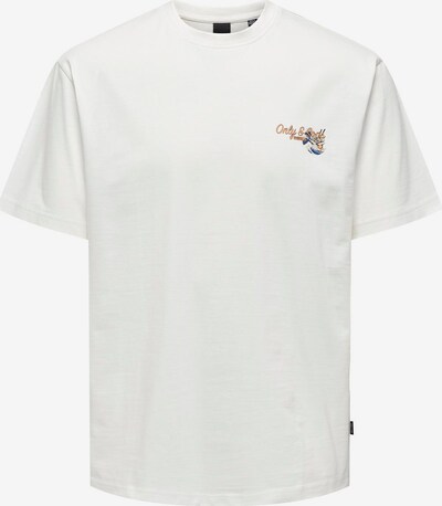 Only & Sons Футболка 'KEANE RLX SS TEE'' в Темно-синий / Абрикосовый / Белый, Обзор товара