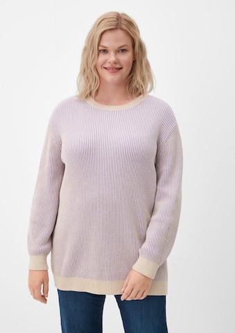 TRIANGLE Sweater in Purple: front